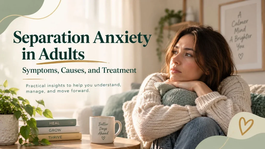 Separation anxiety in adults: symptoms, causes, and treatment