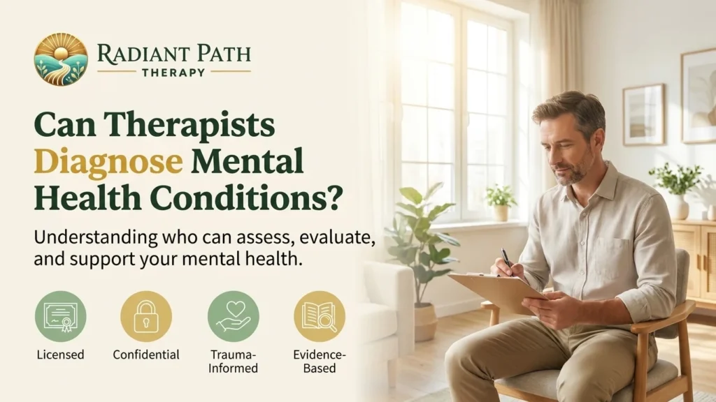 Can therapists diagnose mental health conditions? Guide to assessment and support